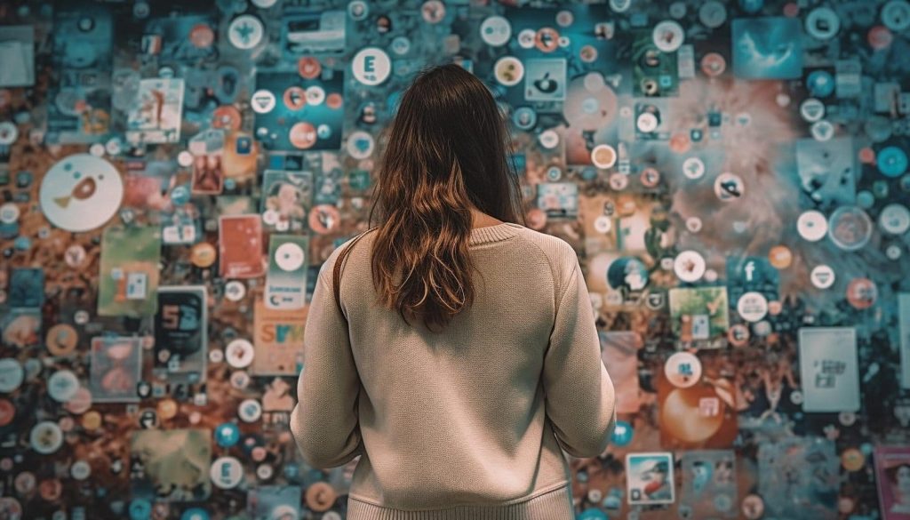 young adults cityscape use technology daily generated by ai 188544 37164