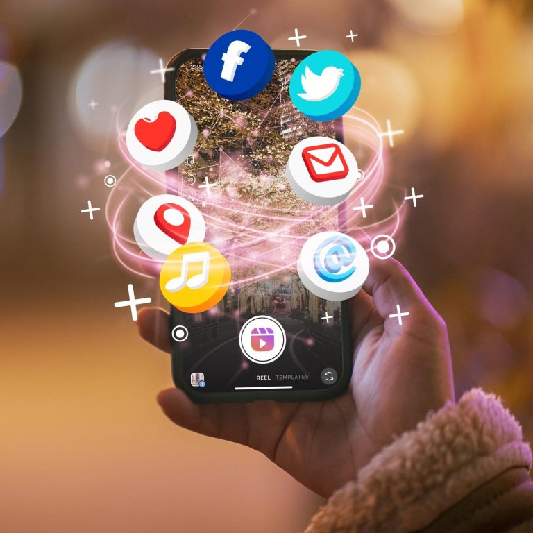 hand holding smartphone social media concept scaled 1