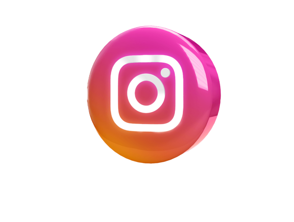 glowing instagram logo on a realistic 3d circle.png